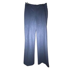 Jones New York Blue Wide Leg Pants SIZE L faux Zip Front Pull On Pants NWT